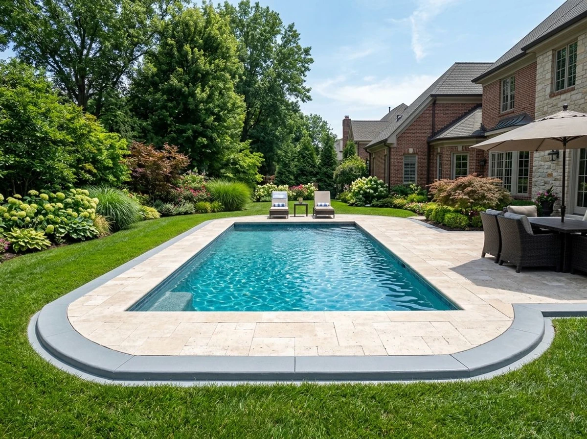 Decorative concrete curbing project 4