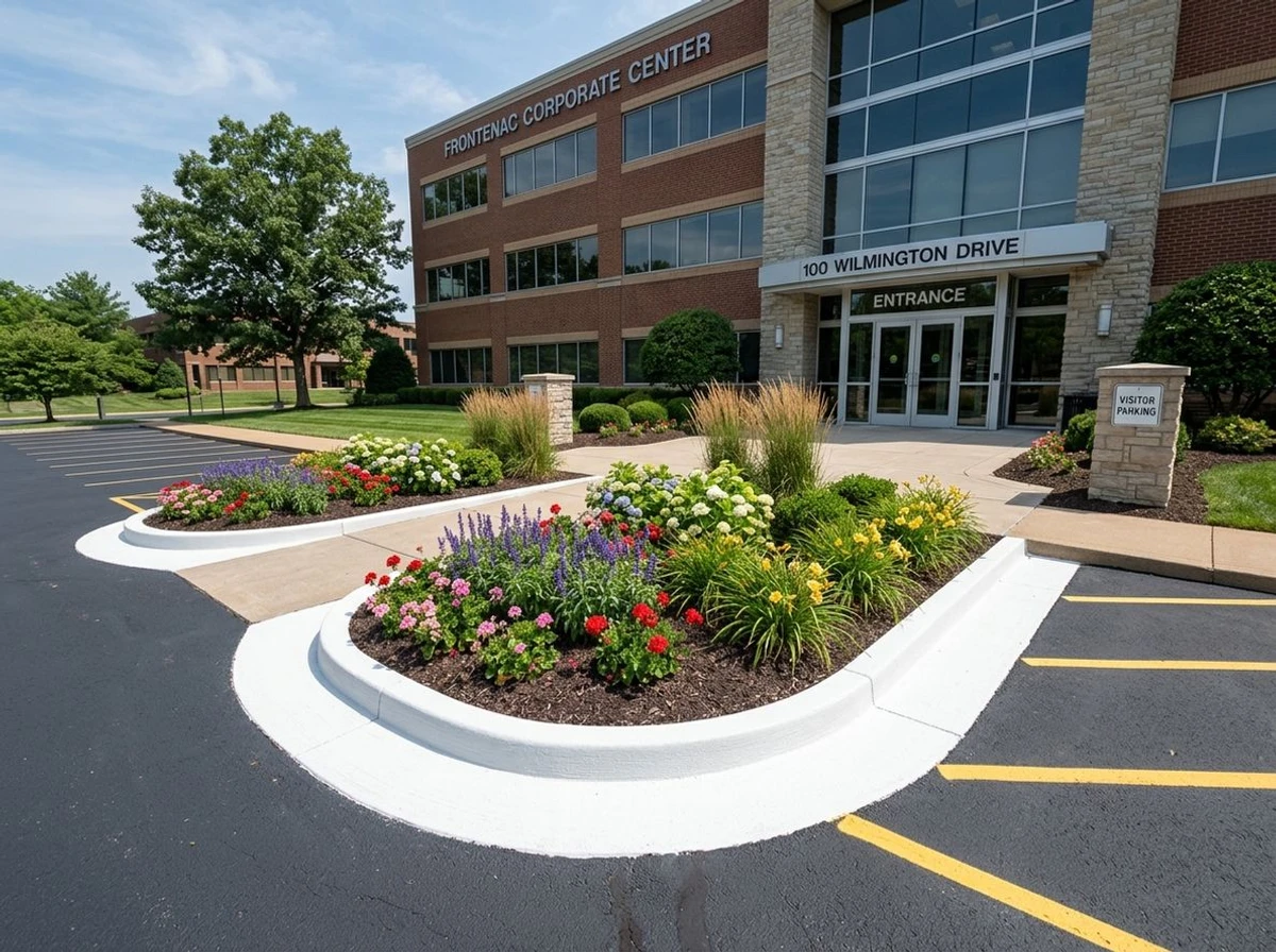 Decorative concrete curbing project 7