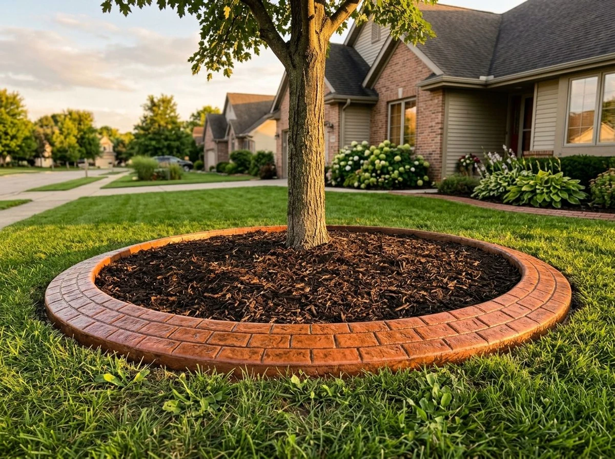 Stamped & Colored Curbing